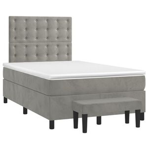 vidaXL &Kappa;&rho;&epsilon;&beta;ά&tau;&iota; Boxspring &mu;&epsilon; &Sigma;&tau;&rho;ώ&mu;&alpha; &Alpha;&nu;&omicron;&iota;&chi;&tau;ό &Gamma;&kappa;&rho;&iota; 120x190 &epsilon;&kappa;. &Beta;&epsilon;&lambda;&omicron;ύ&delta;&iota;&nu;&omicron;