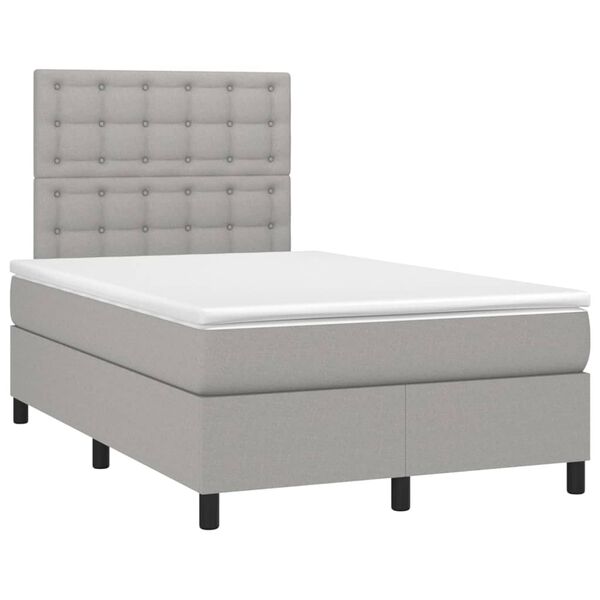 vidaXL &Kappa;&rho;&epsilon;&beta;ά&tau;&iota; Boxspring &mu;&epsilon; &Sigma;&tau;&rho;ώ&mu;&alpha; &Alpha;&nu;&omicron;&iota;&chi;&tau;ό &Gamma;&kappa;&rho;&iota; 120x200 &epsilon;&kappa;. &Upsilon;&phi;&alpha;&sigma;&mu;ά&tau;&iota;&nu;&omicron;