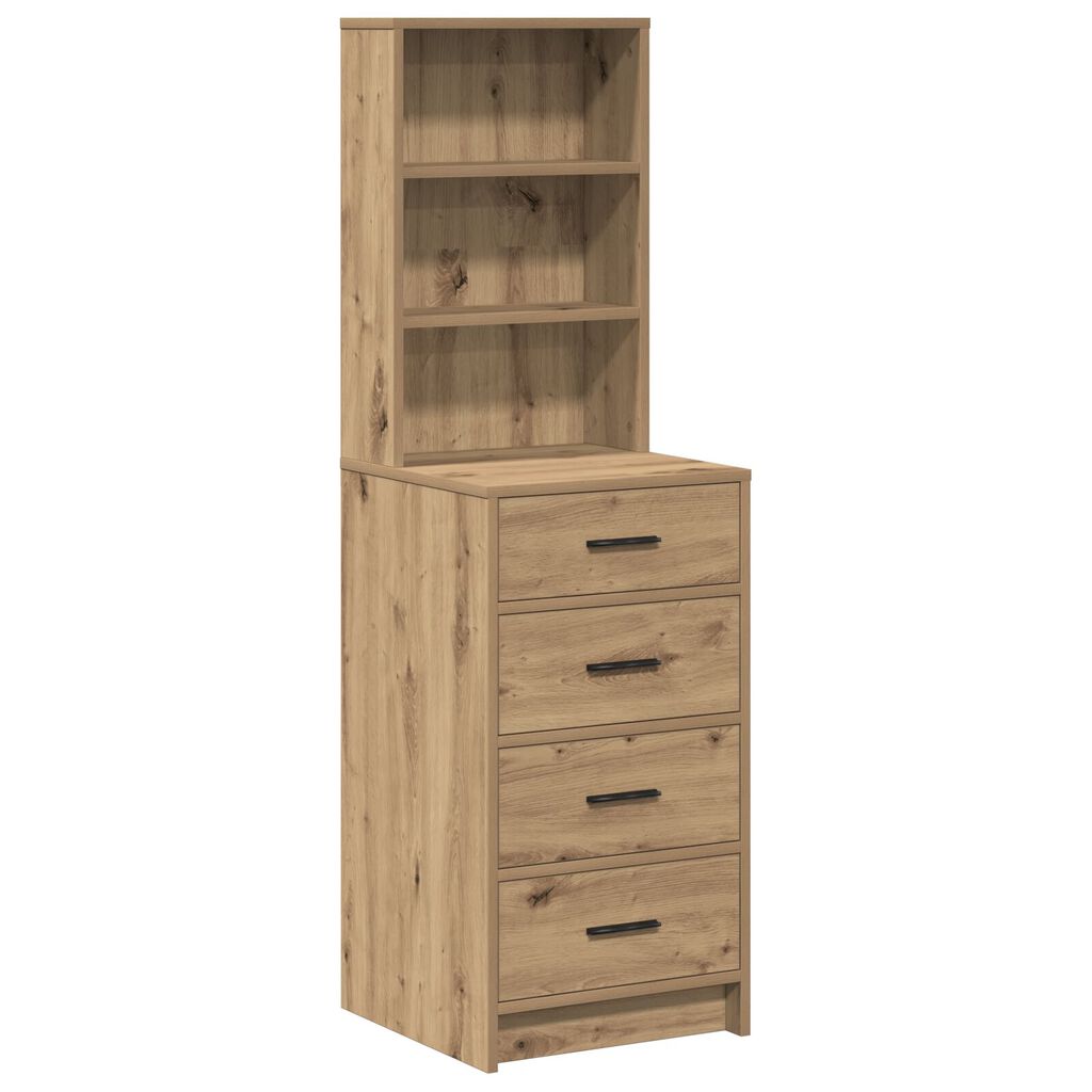 vidaXL Υψηλό ντουλάπι Artisan Δρυς 40x41x135 εκ Επεξεργασμένο ξύλο