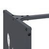 vidaXL Ράφι Καυσόξυλων Ανθρακί 40x30x80 εκ. Χάλυβας ψυχρής έλασης