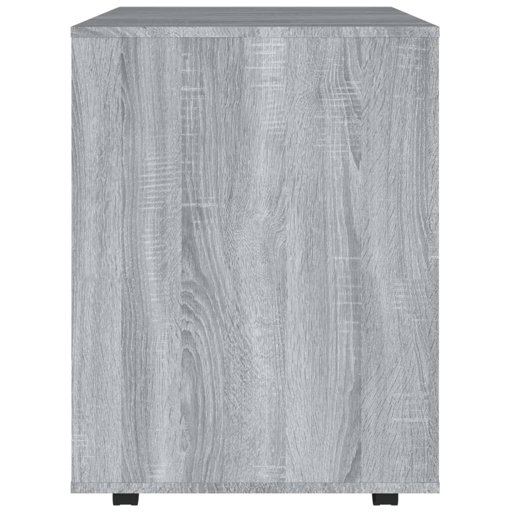 vidaXL Ντουλάπι Με Ροδάκια Γκρι Sonoma 60 x 53 x 72 εκ. Επεξεργ. Ξύλο