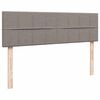 vidaXL Οθωμανικό κρεβάτι με στρώματα Taupe 160x200cm ύφασμα