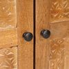 vidaXL Πλαϊνό γραφείο 3 pcs Καφέ 60 x 33 x 75 cm Μασίφ ξύλο μάνγκο