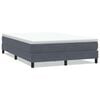 vidaXL Box Spring Κρεβάτι χωρίς στρώμα Σκούρο γκρι Βελούδινο