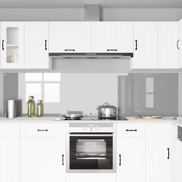 vidaXL Πίσω Πάνελ Κουζίνας 2 pcs Ανοιχτό γκρι 120 x 60 cm