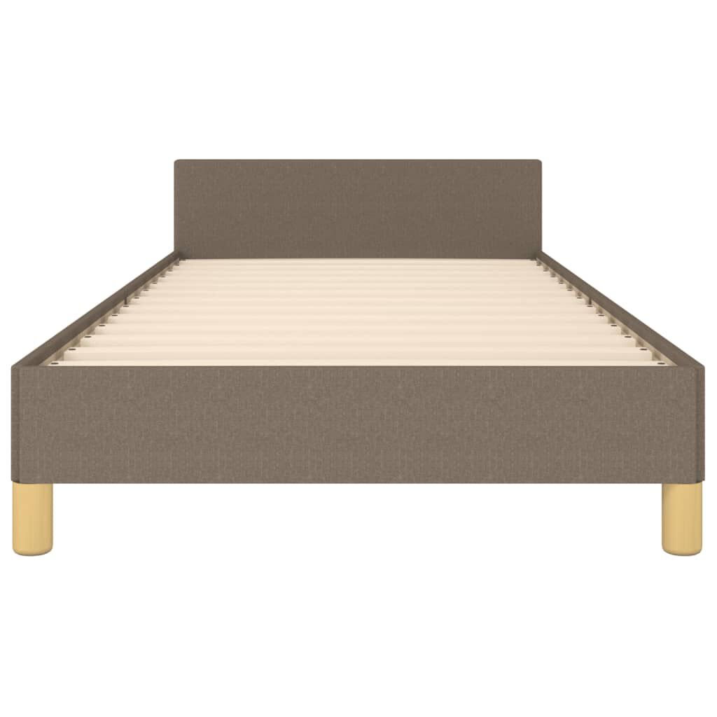 vidaXL Σκελετός Κρεβατιού Χωρίς Στρώμα Taupe 80x200 εκ. Υφασμάτινο