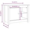 vidaXL Έπιπλο Τηλεόρασης 70x36,5x52 εκ. από Μασίφ Ξύλο Πεύκου