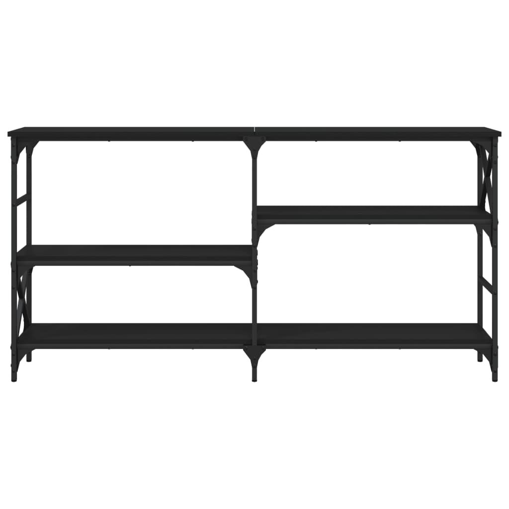 vidaXL Τραπέζι Κονσόλα Μαύρο 150x29x76,5 εκ. Επεξεργασμένο Ξύλο
