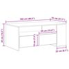 vidaXL Τραπεζάκι σαλονιού with Drawer Μαύρη δρυς 102 x 55 x 43.5 εκ.