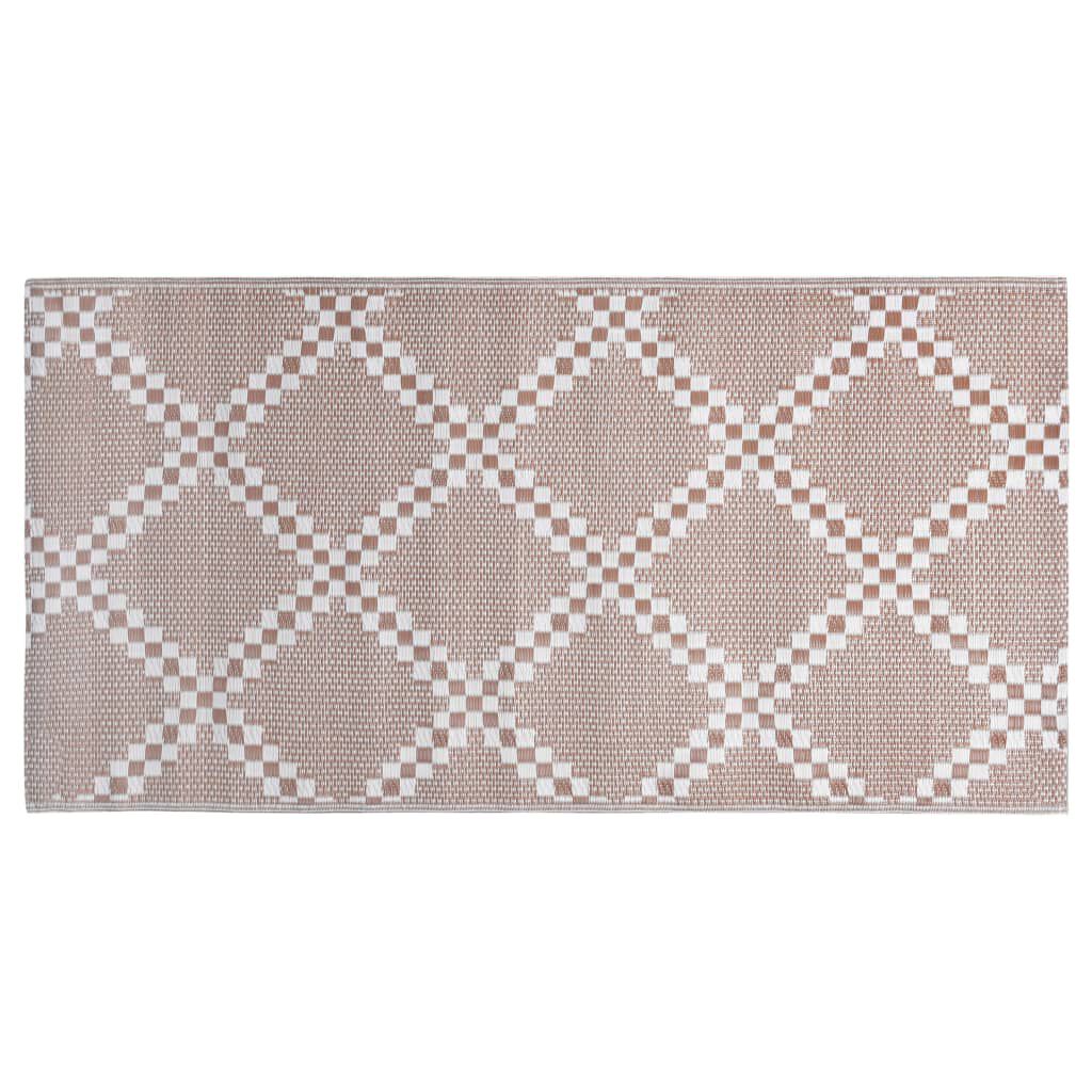 vidaXL Χαλί εξωτερικού χώρου ARAKIL καφέ 80x150 cm PP
