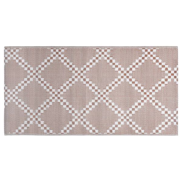 vidaXL Χαλί εξωτερικού χώρου ARAKIL καφέ 80x150 cm PP