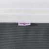 vidaXL Στρώμα Κρεβατιού με στρώμα Γκρι 90 x 190 cm ύφασμα