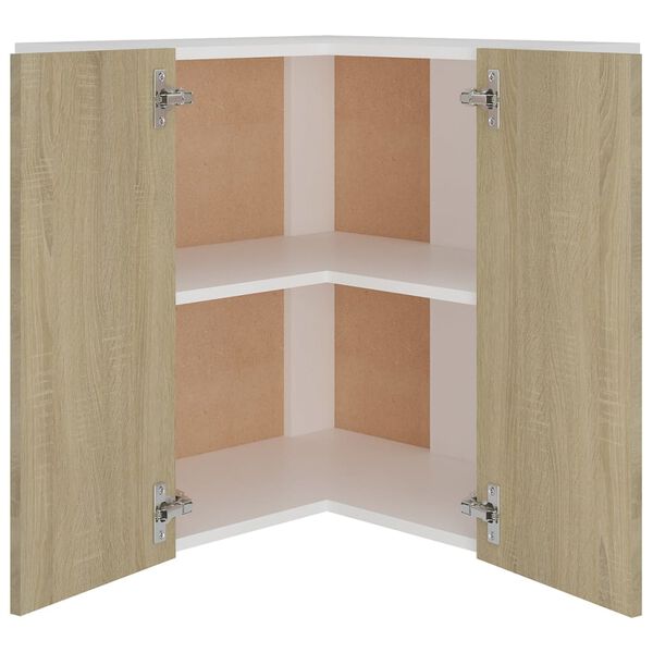 vidaXL Ντουλάπι Γωνία Κρεμαστό Lyon Sonoma Δρυς 57x57x60εκ. από