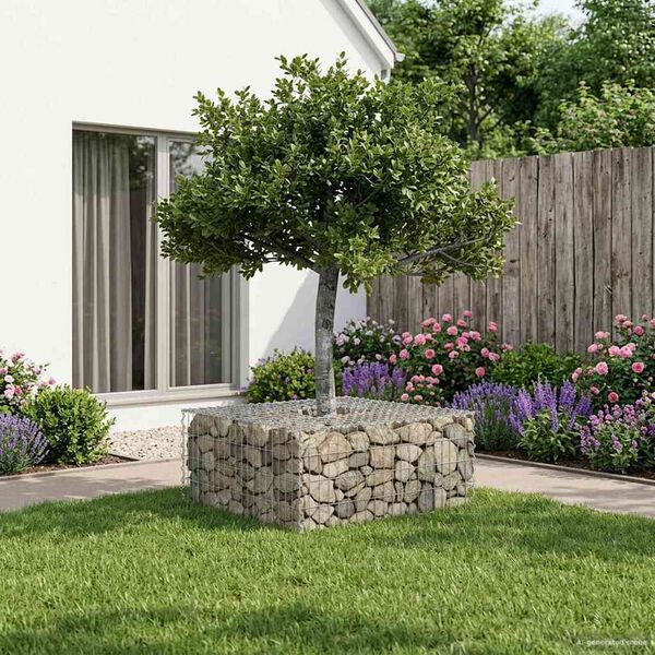 vidaXL &Alpha;&nu;&alpha;&sigma;&eta;&kappa;&omega;&mu;έ&nu;&omicron; &kappa;&rho;&epsilon;&beta;ά&tau;&iota; gabion &Alpha;&sigma;&eta;&mu;ί 100 x 100 x 40 cm