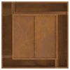 vidaXL Φωτιά Καφέ 80 x 80 x 40 cm Ατσάλι σκληρυθέν στον αέρα
