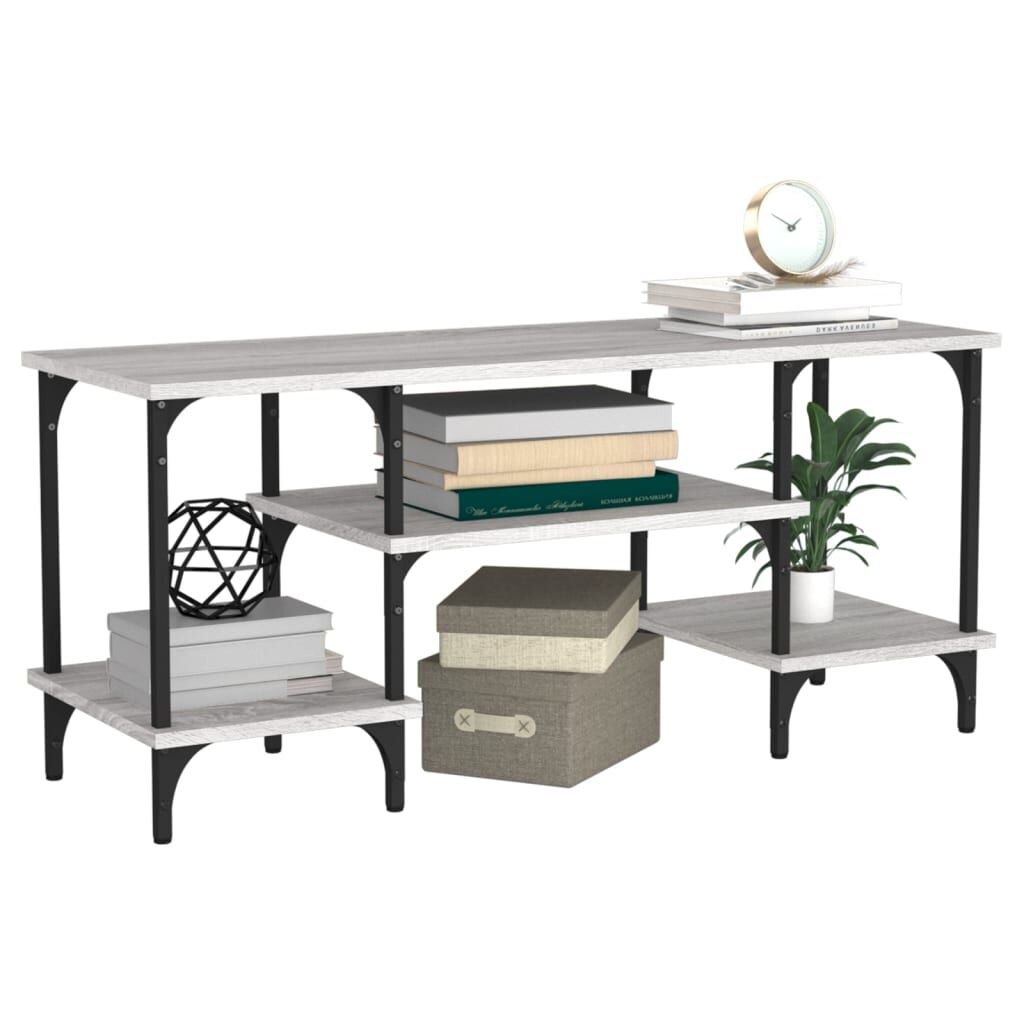 vidaXL Έπιπλο Τηλεόρασης Γκρι Sonoma 102x35x45,5 εκ. από Επεξεργ. Ξύλο