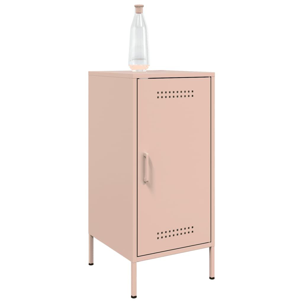 vidaXL Ντουλάπια 2 Τεμ. Ροζ 36 x 39 x 79 εκ. από Χάλυβα