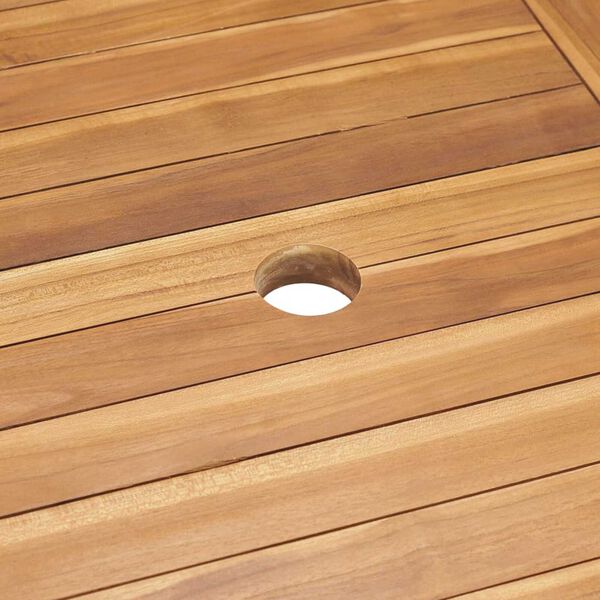 vidaXL Σέτ φαγητού για κήπο 5 pcs Καστανό Μασίφ ξύλο teak
