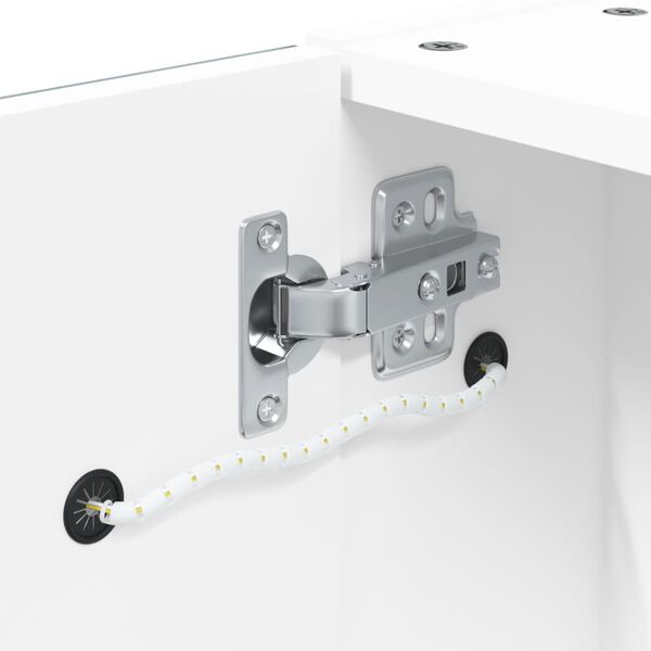 vidaXL Καθρέφτης Μπάνιου με Ντουλάπι & LED Λευκό 60 x 13 x 52 εκ.