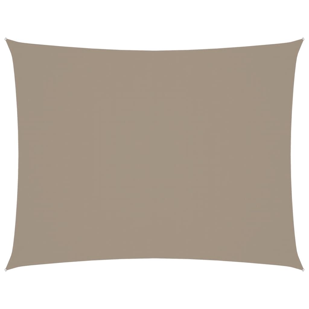 vidaXL Πανί Σκίασης Ορθογώνιο Taupe 3,5 x 4,5 μ. από Ύφασμα Oxford