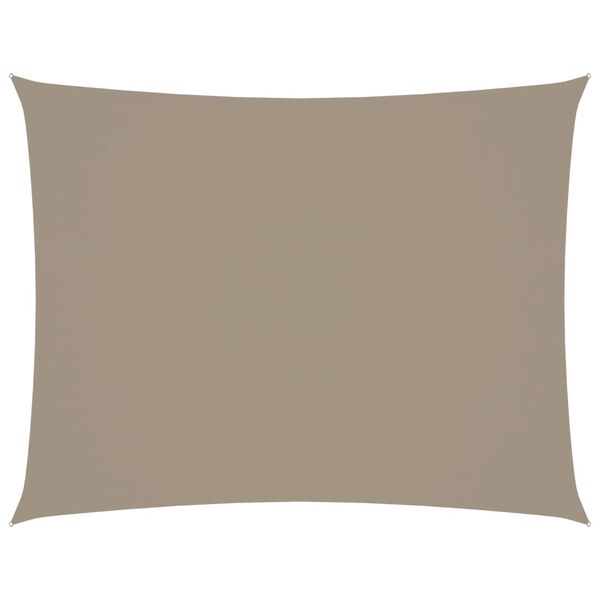 vidaXL Πανί Σκίασης Ορθογώνιο Taupe 3,5 x 4,5 μ. από Ύφασμα Oxford