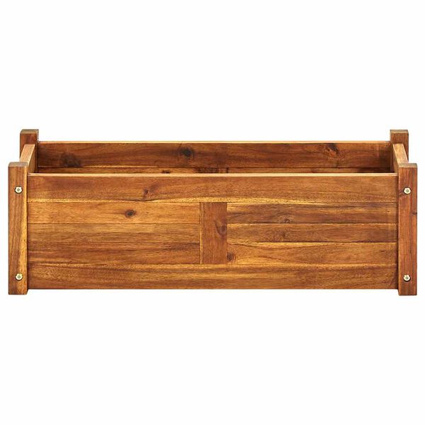 vidaXL Ζαρντινιέρα Υπερυψωμένη 76 x 27,6 x 25 εκ. από Ξύλο Ακακίας
