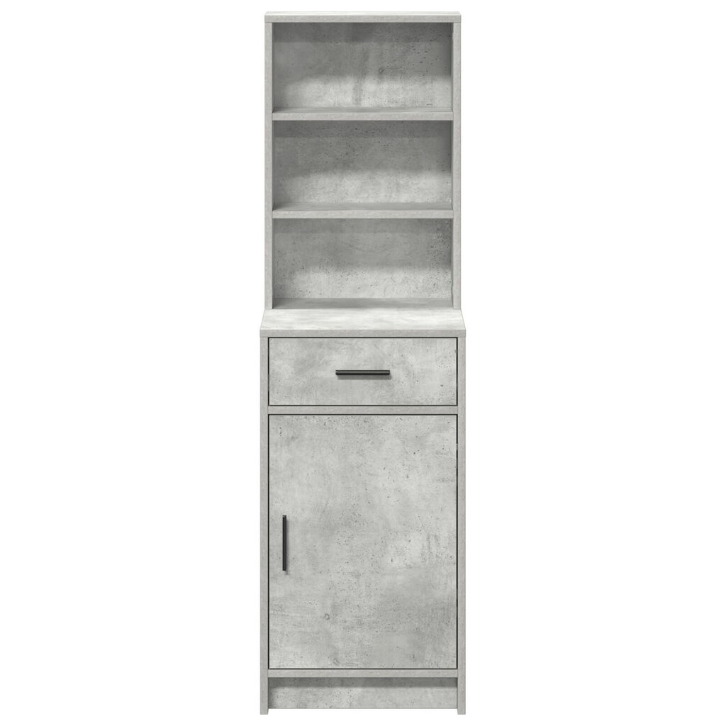 vidaXL Ψηλό ντουλάπι Γκρι τσιμέντου 40x41x135 εκ. Επεξεργασμένο ξύλο