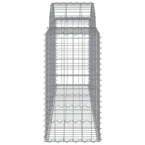 vidaXL Συρματοκιβώτια Τοξωτά 5 τεμ. 200x50x80/100 εκ. Γαλβαν. Ατσάλι