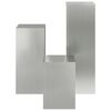 vidaXL Στήριξη φυτών 3 pcs Ασημί 24 x 24 x 75 εκ.