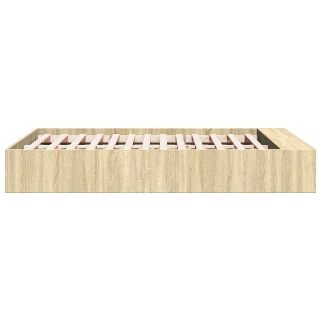 vidaXL Πλαίσιο Κρεβατιού Sonoma Δρυς 120x200 εκ. Επεξεργασμένο Ξύλο