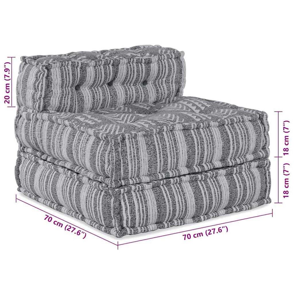 vidaXL Μαξιλάρι 3 pcs Ανοιχτό γκρι 70 x 70 x 54 εκ Πολυεστέρας