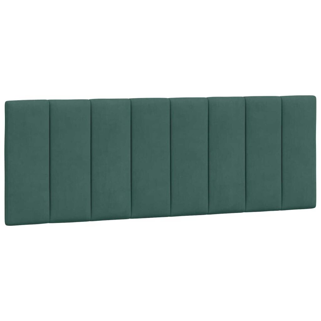vidaXL Κρεβάτι με Στρώμα Σκούρο Πράσινο 120x200εκ. Βελούδινο