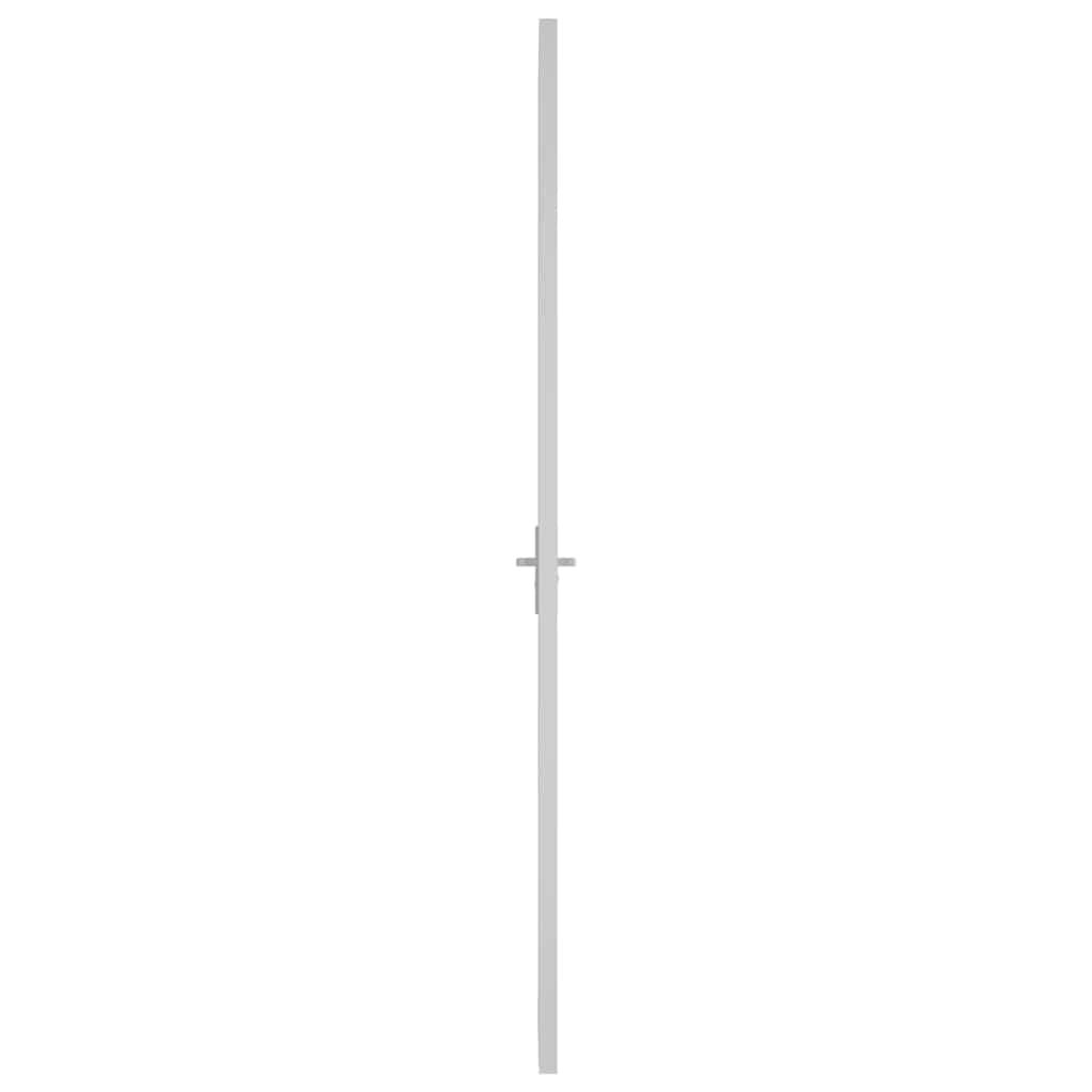 vidaXL Εσωτερική Πόρτα 76 x 201,5 εκ. Λευκό ESG Γυαλί και Αλουμίνιο