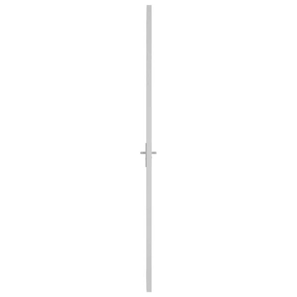 vidaXL Εσωτερική Πόρτα 76 x 201,5 εκ. Λευκό ESG Γυαλί και Αλουμίνιο