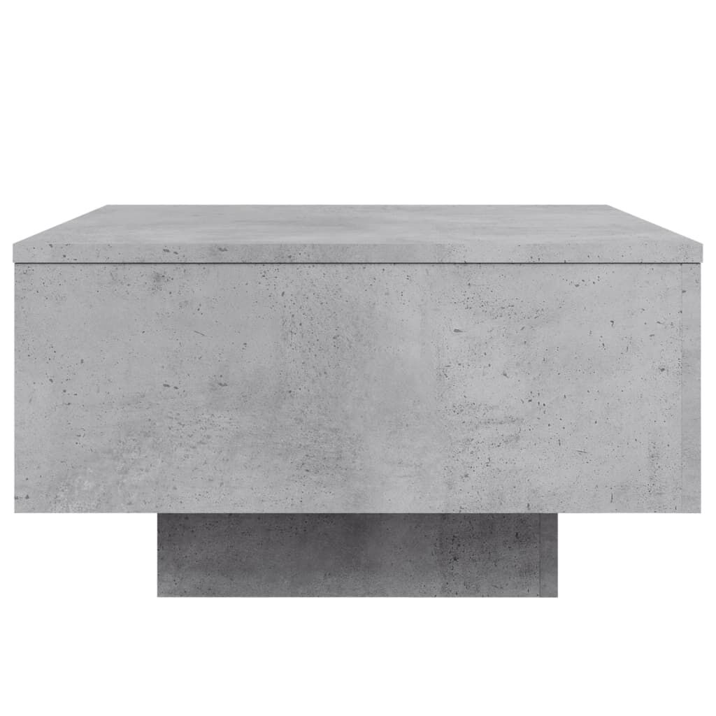 vidaXL Τραπεζάκι Σαλονιού Γκρι Σκυροδ. 55 x 55 x 31 εκ. Επεξεργ. Ξύλο