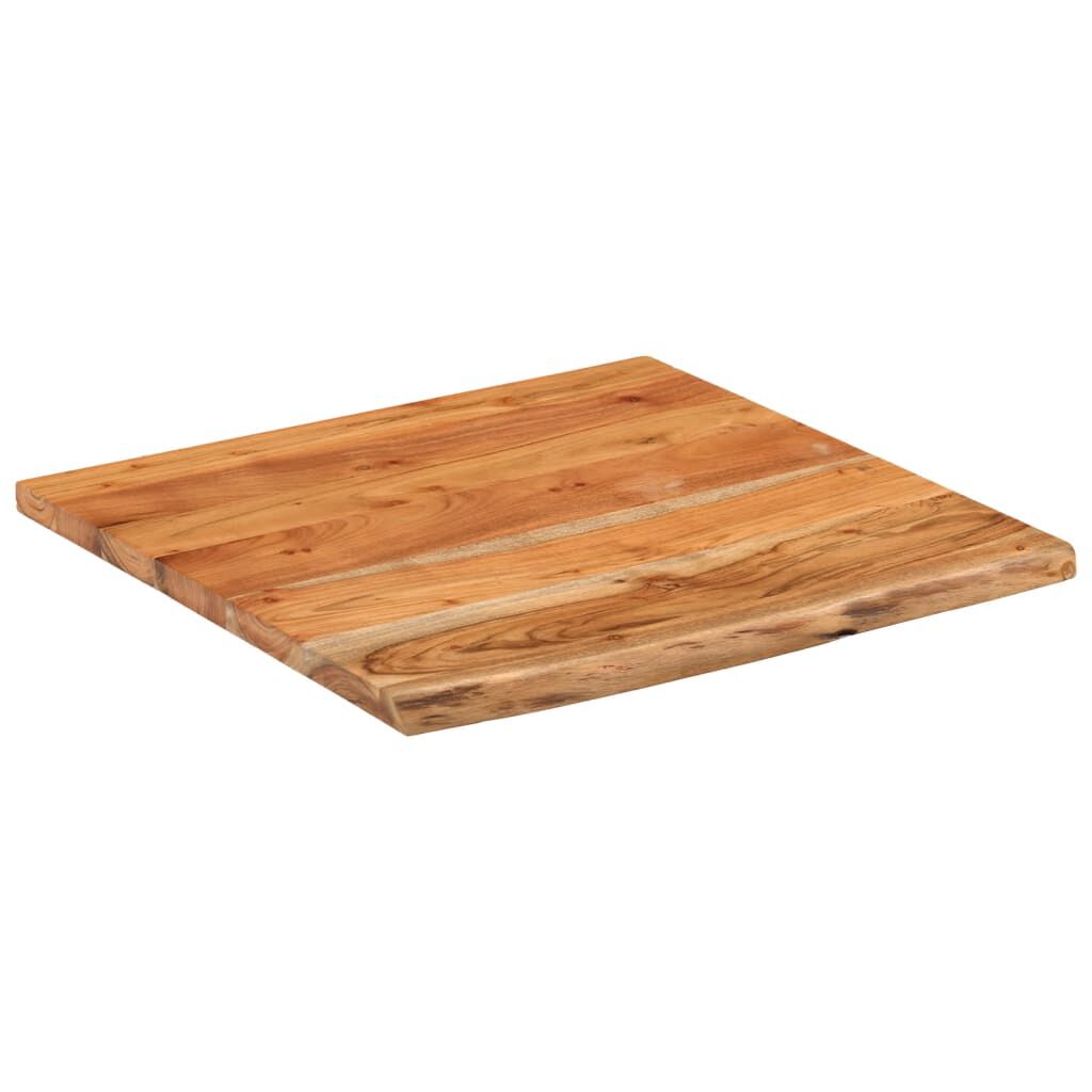 vidaXL Ράφι Επιτοίχιο Ορθ. Live Edge 40x40x3,8 εκ. Μασίφ Ξύλο Ακακίας