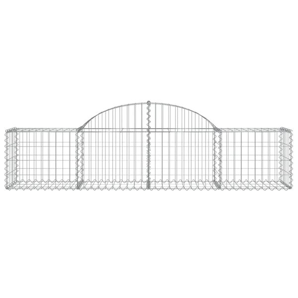 vidaXL Συρματοκιβώτια Τοξωτά 25 τεμ. 200x50x40/60 εκ. Γαλβαν. Ατσάλι