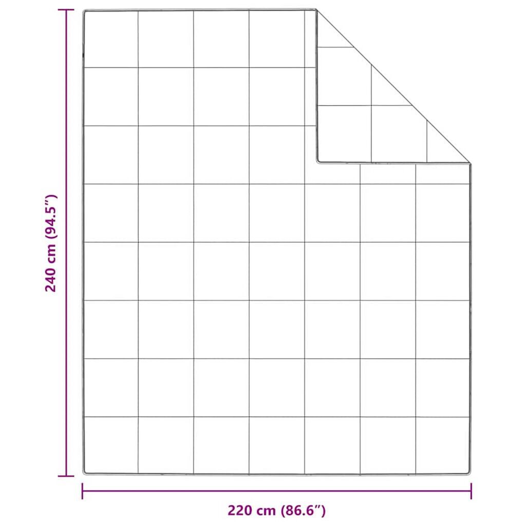 vidaXL Πάπλωμα με μαξιλάρι 3 pcs Λευκό Πούπουλο
