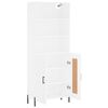 vidaXL Ντουλάπι Λευκό 69,5x34x180 εκ. από Επεξεργασμένο Ξύλο