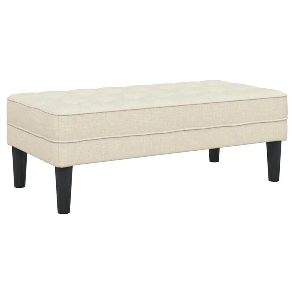 vidaXL παγκάκι Λινό 113 x 57 x 39 εκ. ύφασμα