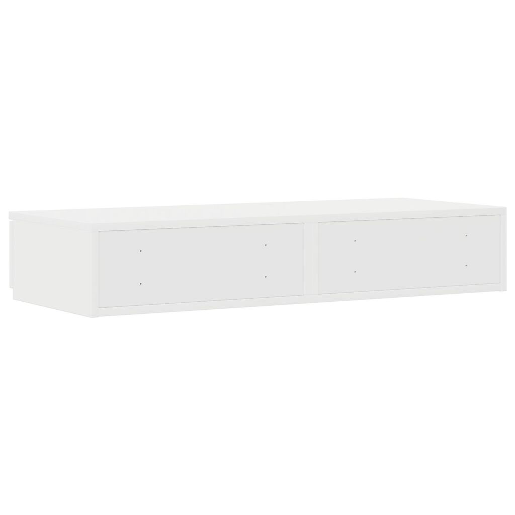 vidaXL Κιβώτια Κρεβατιών Λευκού Χρώματος 100x36,5x16,5 εκ. Φτιαγμένα από Ξύλο