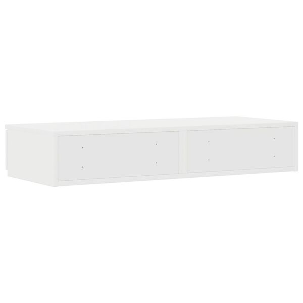 vidaXL Κιβώτια Κρεβατιών Λευκού Χρώματος 100x36,5x16,5 εκ. Φτιαγμένα από Ξύλο