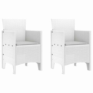 vidaXL &Kappa;&alpha;&rho;έ&kappa;&lambda;&alpha; &Kappa;ή&pi;&omicron;&upsilon; 2 pcs &Lambda;&epsilon;&upsilon;&kappa;ό 53 x 49 x 85 &epsilon;&kappa;. &Pi;&omicron;&lambda;&upsilon;&pi;&rho;&omicron;&pi;&upsilon;&lambda;έ&nu;&iota;&omicron;