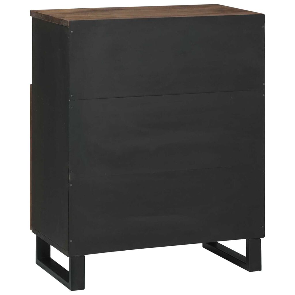 vidaXL Πλευρική Καρέκλα 60x33.5x75 εκ. από Μασίφ Ξύλο και Τεχνητό Ξύλο