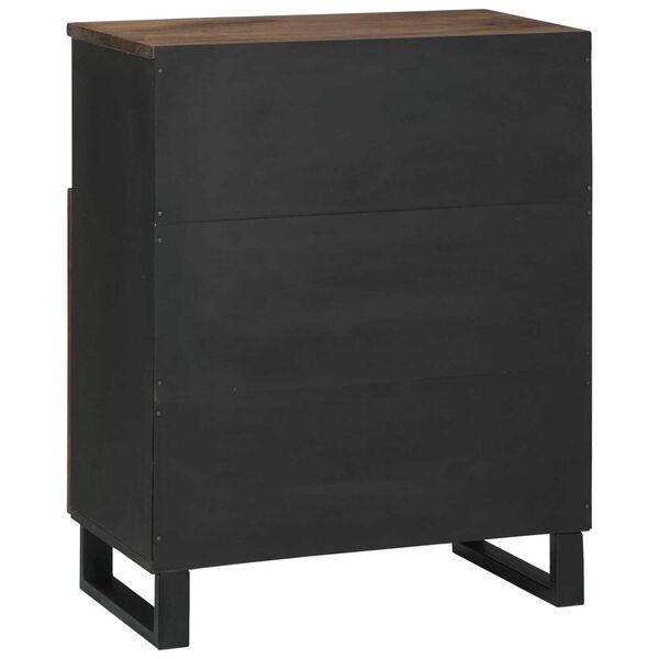 vidaXL Πλευρική Καρέκλα 60x33.5x75 εκ. από Μασίφ Ξύλο και Τεχνητό Ξύλο