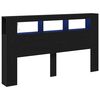 vidaXL LED &kappa;&epsilon;&phi;&alpha;&lambda;ά&rho;&iota; &mu;&epsilon; &rho;ά&phi;&iota; &Mu;&alpha;ύ&rho;&eta; &Omicron;&xi;&upsilon;ά 180 x 18,5 x 103,5 cm