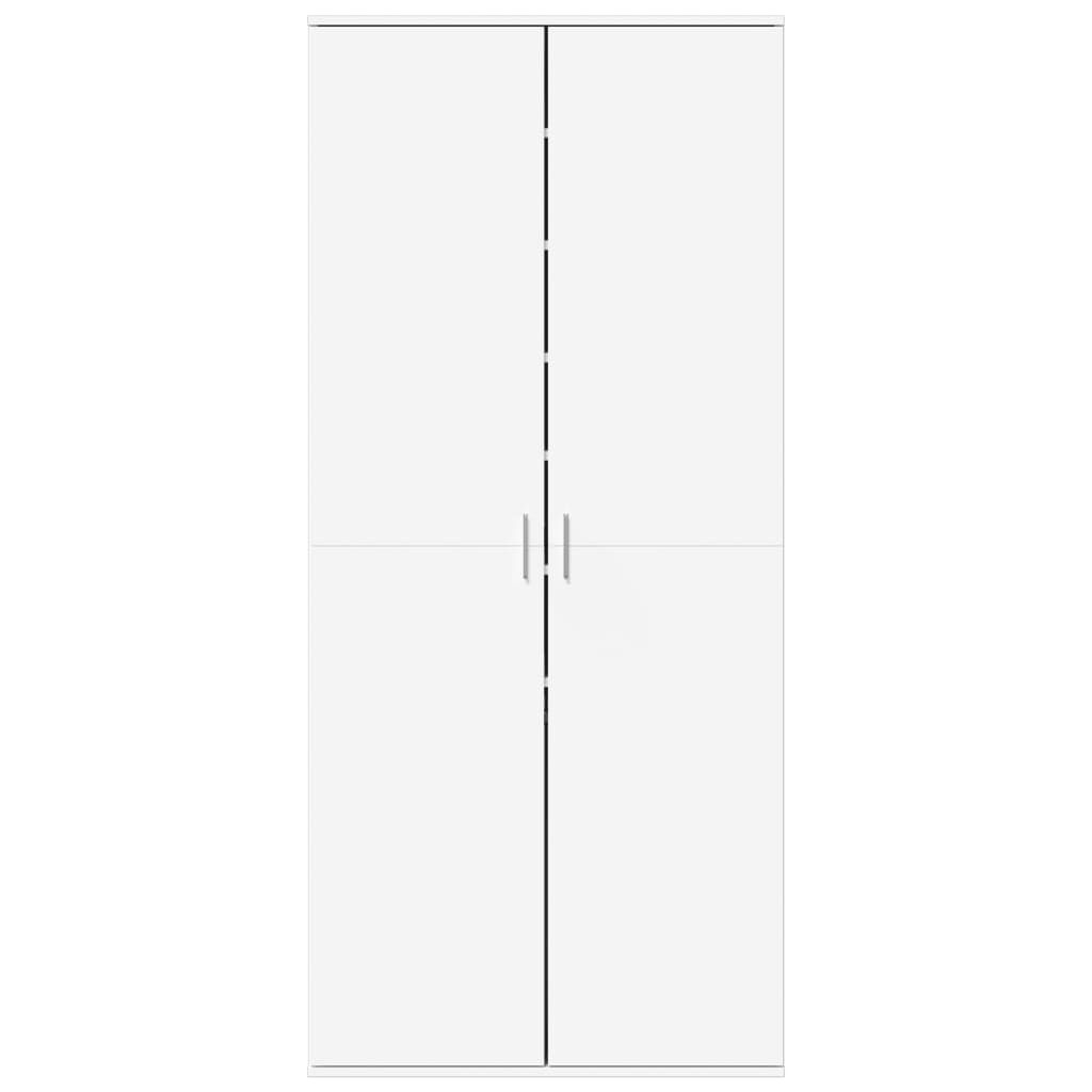 vidaXL Παπουτσοθήκη Λευκή 80x39x178 εκ. από Επεξεργασμένο Ξύλο