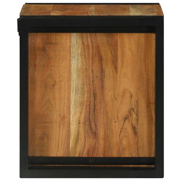 vidaXL Ράφι κρασιών 34.5x35x39 εκ. μασίφ ξύλο ακακίας