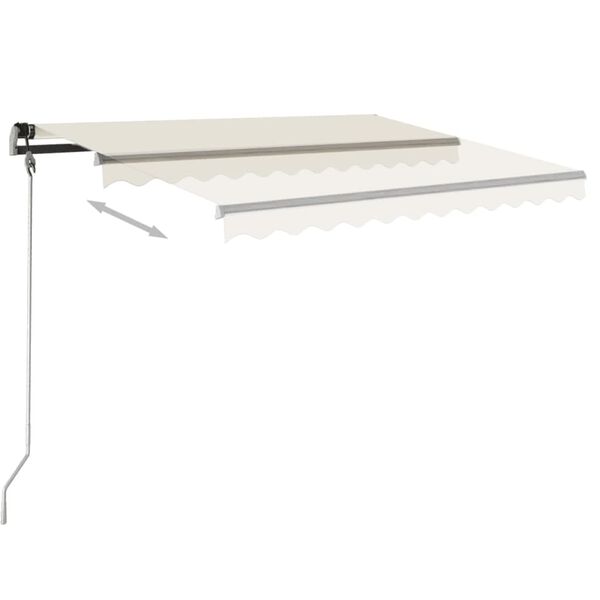 vidaXL Τέντα Αυτόματη Ανεξάρτητη Κρεμ 450x350 εκ.