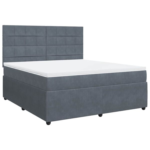 vidaXL &Kappa;&rho;&epsilon;&beta;ά&tau;&iota; Boxspring &mu;&epsilon; &Sigma;&tau;&rho;ώ&mu;&alpha; &Sigma;&kappa;&omicron;ύ&rho;&omicron; &Gamma;&kappa;&rho;&iota; 180x200 &epsilon;&kappa;. &Beta;&epsilon;&lambda;&omicron;ύ&delta;&iota;&nu;&omicron;